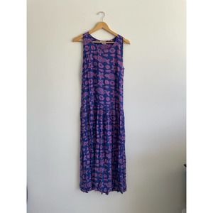 Back East Seashell purple and blue sleeveless dress | size medium